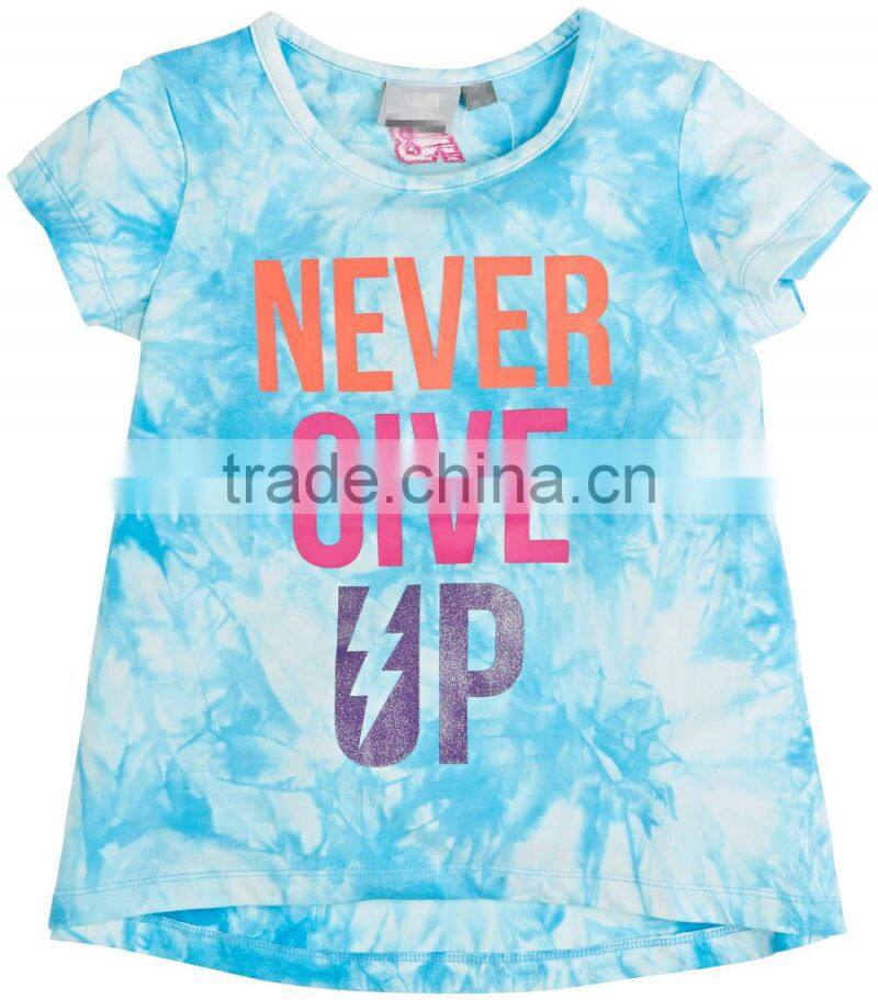 wholesale polyester printing sublimation t shirt for kids short sleeve