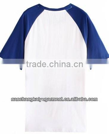 Summer Classic Hit Color Men's Baseball T-shirt With Lovely Pattern
