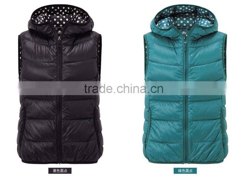 nylon lightweight ladies gilet