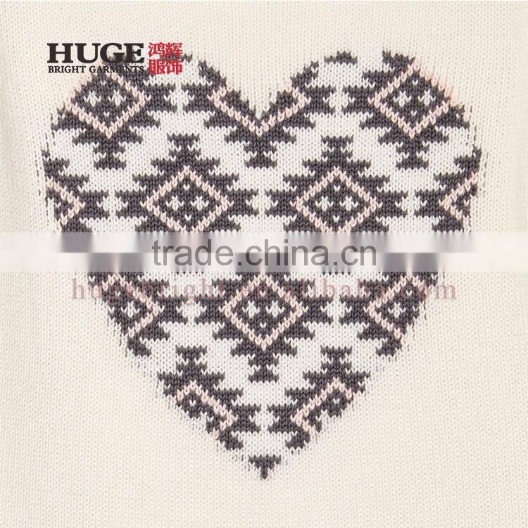 Intarsia-Knit Embellished Graphic Girls Winter Sweater