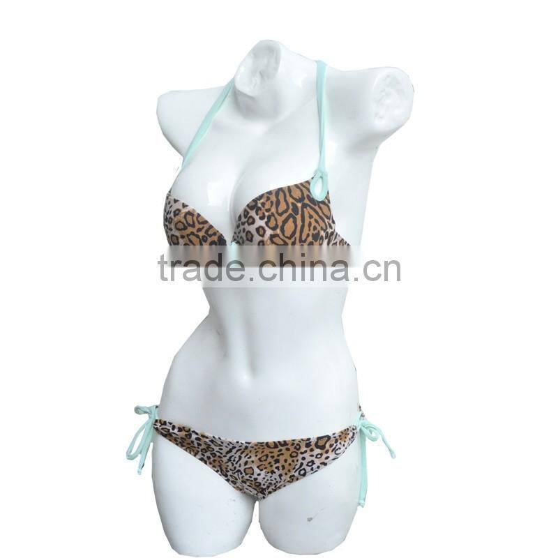 High quality brand triangle bikini swimwear halter straps on both sides swimsuit american flag swimsuit(L1305)