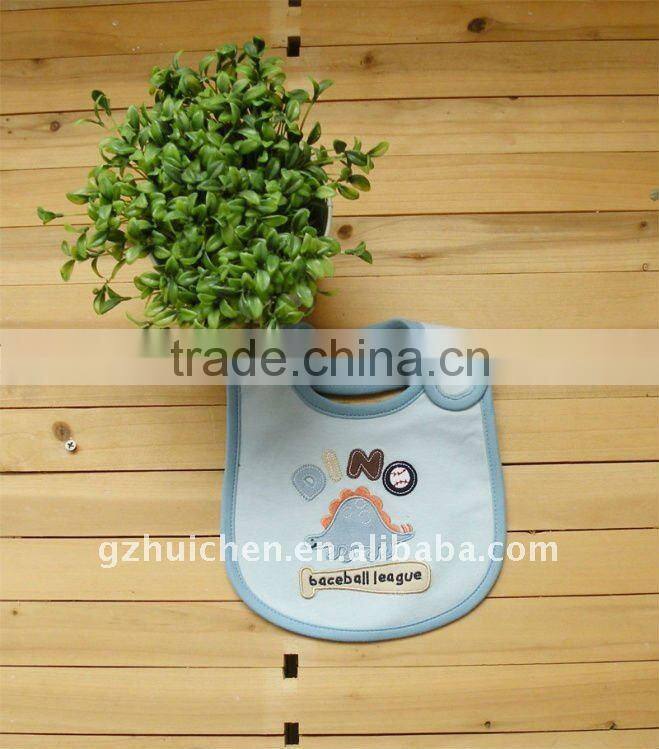 baby clothing cute emobroider waterproof bibs