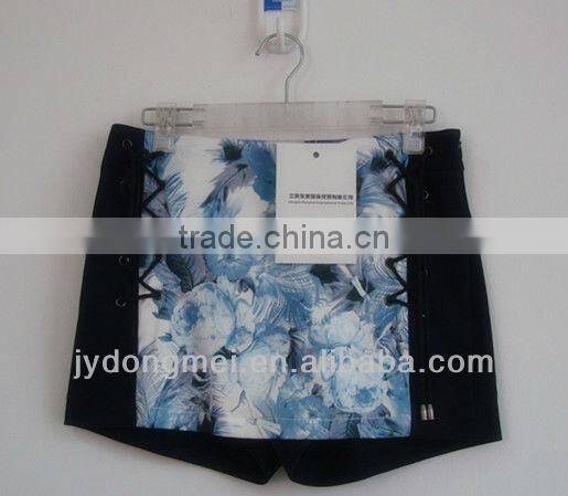 sexy lady fashion printed Italian style pantskirt for summer