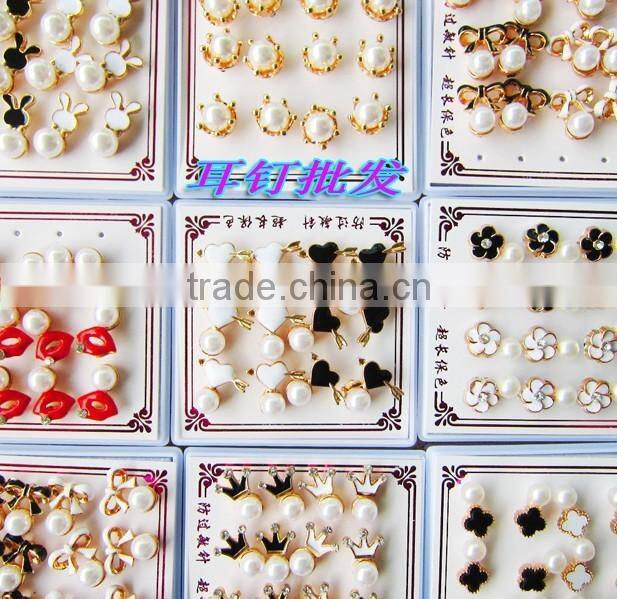 Factory price jewelry earrings,cheap stud earrings for booth designs