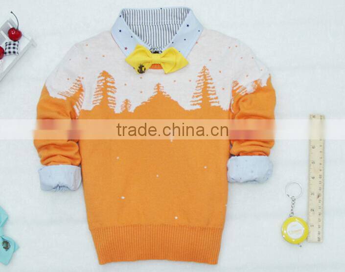 wholesale western style red navy blue cool baby christmas jumpers
