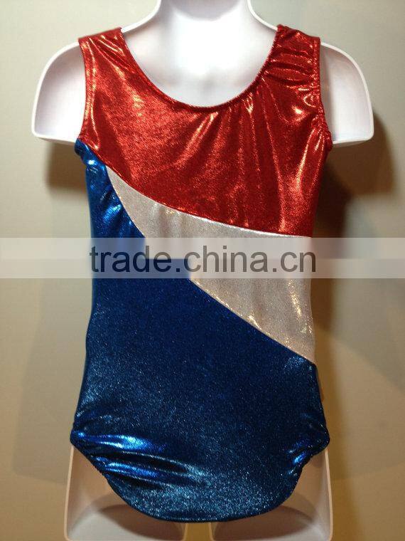 American Flag Independence Day kids leotards