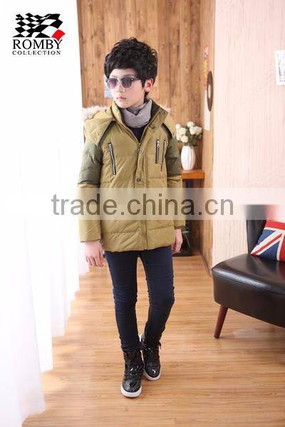 sweet fashion boys wear winter design with hood