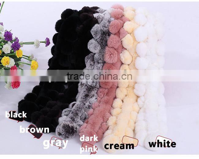 fashion rabbit fur scarf