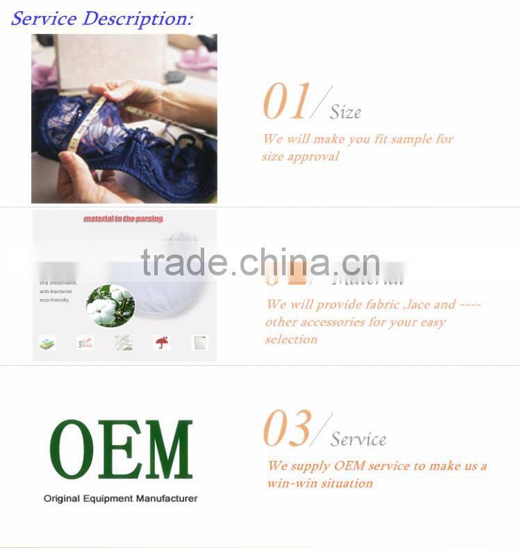 High quality women unpadded bra panty set women lace bra panty set