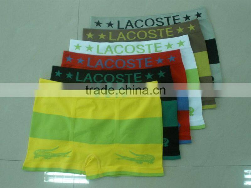 Hot selling men's seamless underwear sexy boxer brief underwear