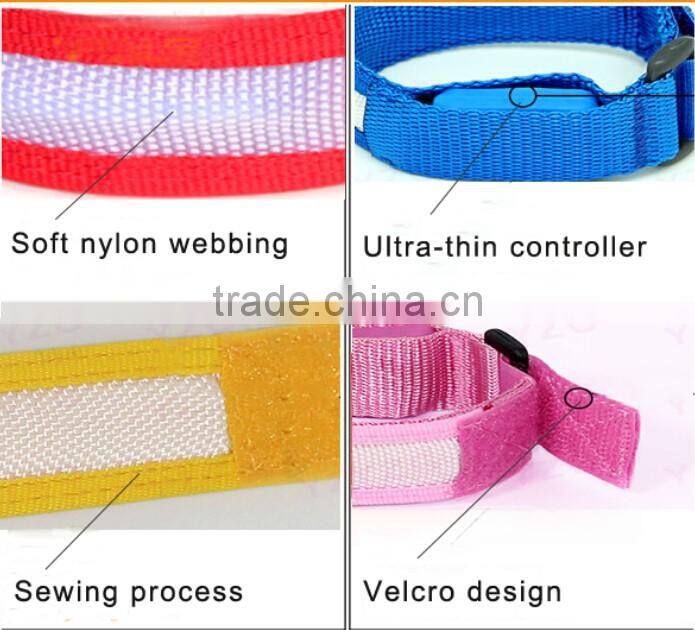 Outdoor sport LED colorful safety wristband