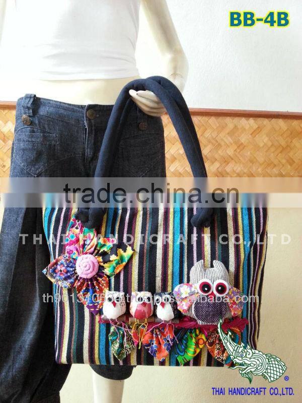 Thai shoulder bag Patchwork OWL Design