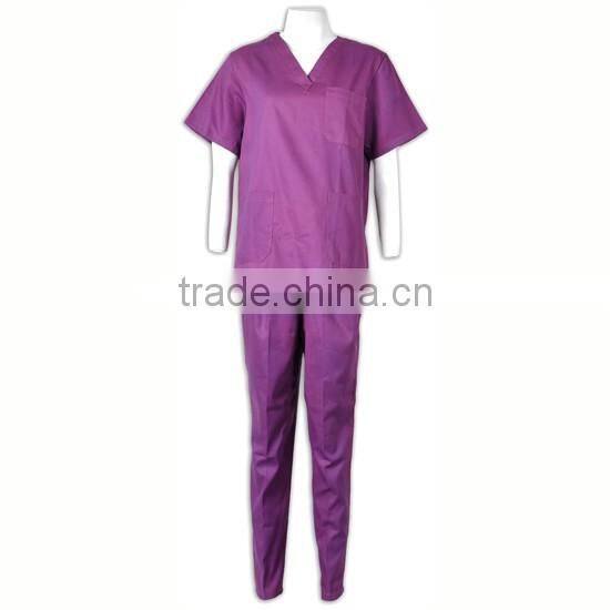 Popular Purple Medical Nurse Uniform Hosptial Uniform