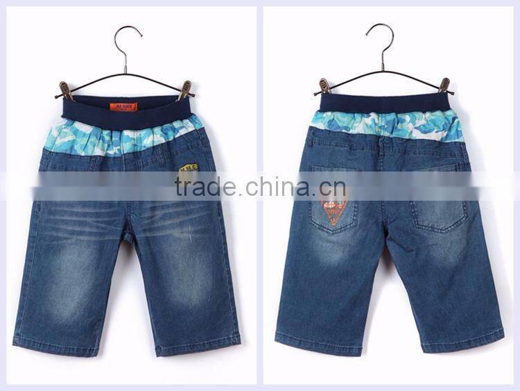 2017 Children clothing factory hand brushed new style boys children's wear jeans pants