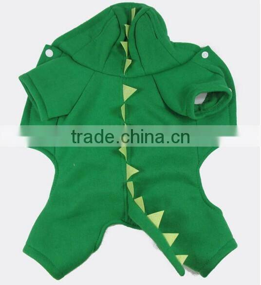 Dog Clothes Puppy Dinosaur Plush Coat