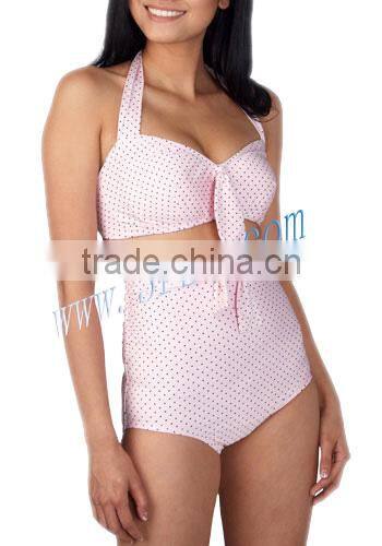 lady sexy high waisted swimsuit