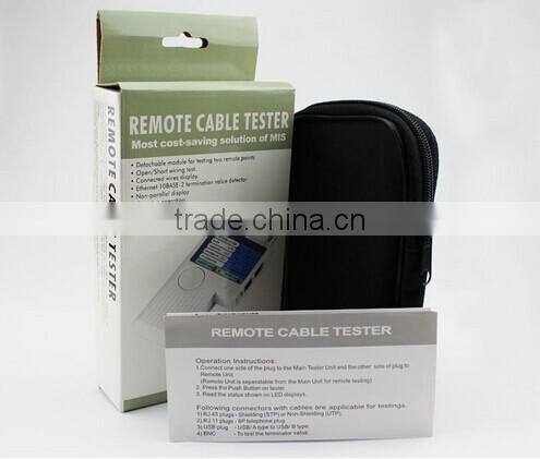 Multifunction 4 in 1 Remote RJ11 RJ45 USB BNC LAN Network Phone Cable Cat5 Cat6 Tester Meter