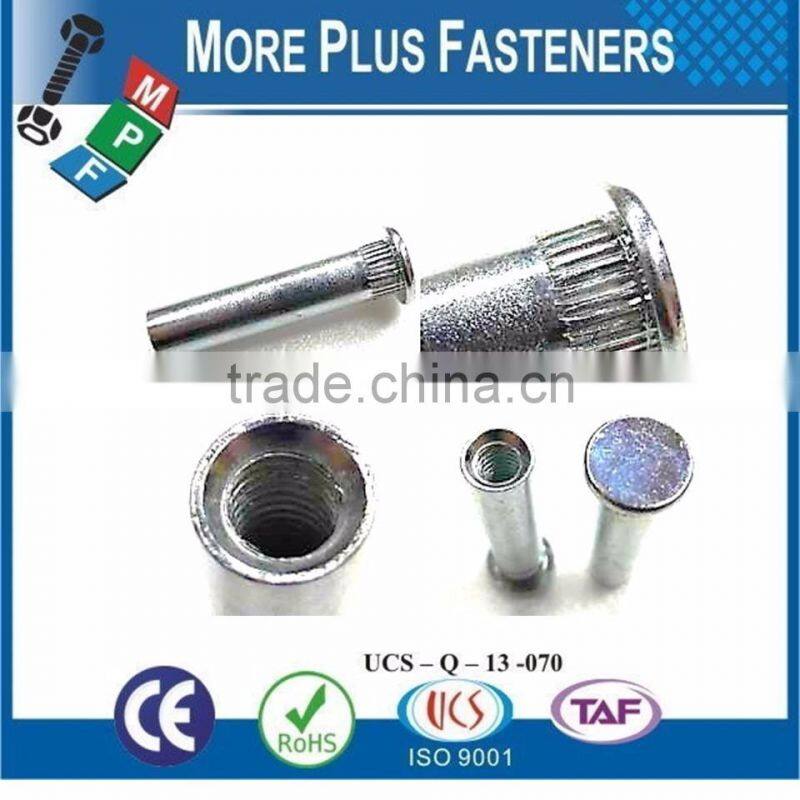 Made In Taiwan Special Screws Self Tapping Screw Round Head Slotted Square recess Combi Self Tapping Screw Pin Nut with Knurl