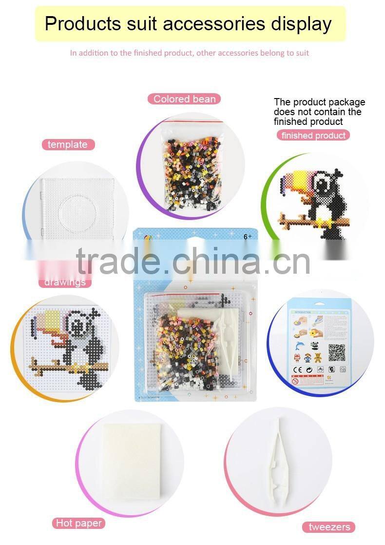 2017 Hot selling Toucan DIY education plastic hama fuse beads toys