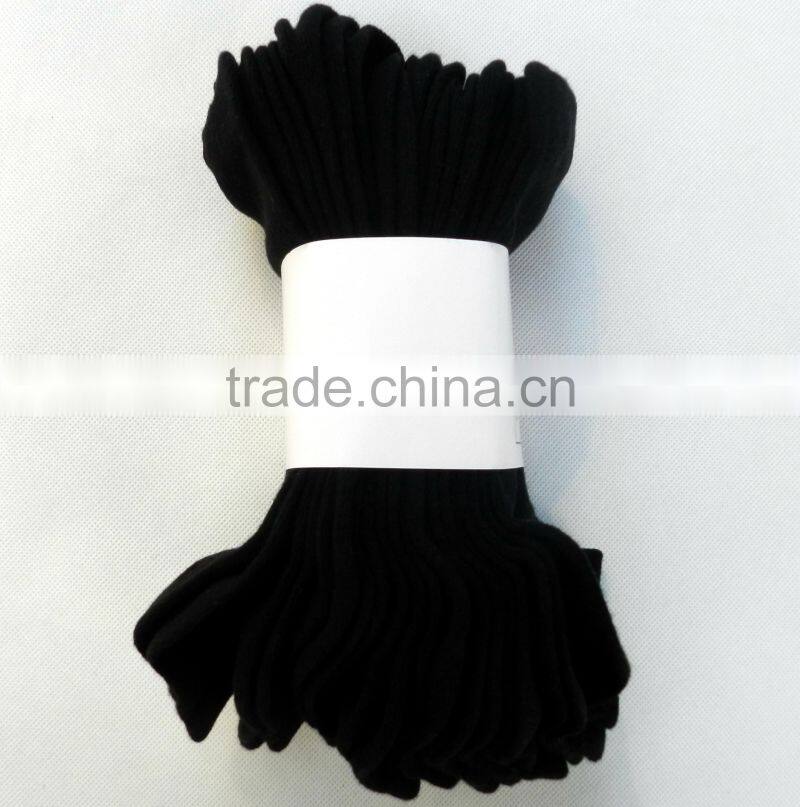 High RICH Cotton 5 or 10 PACK solid plain black mens ankle socks