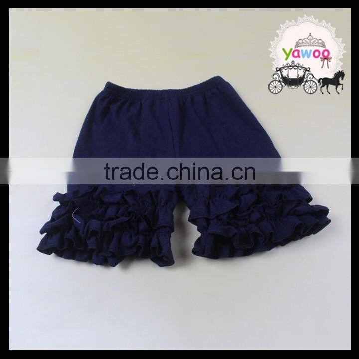 Latest fashion design little girls denim jeans shorts with belt popular broken hole style wholesale store buttons stylish shorts