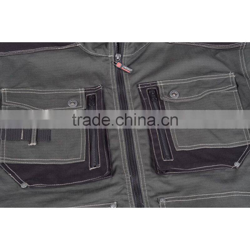 PESSO RIPSTOP 100% cotton chaki workwear bibpants