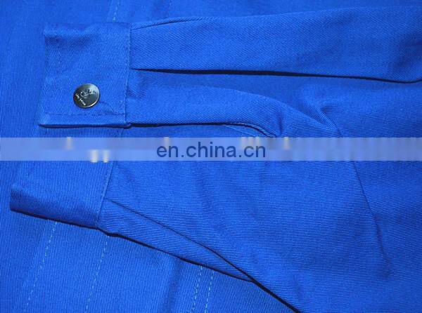 Alibaba China manufacture certificate EN14116 100% cotton fire retardant material safety coveralls