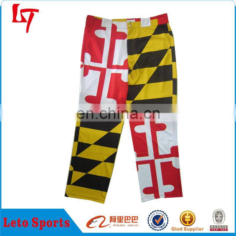 Wholesale custom track pants baseball softball sports wear costumes