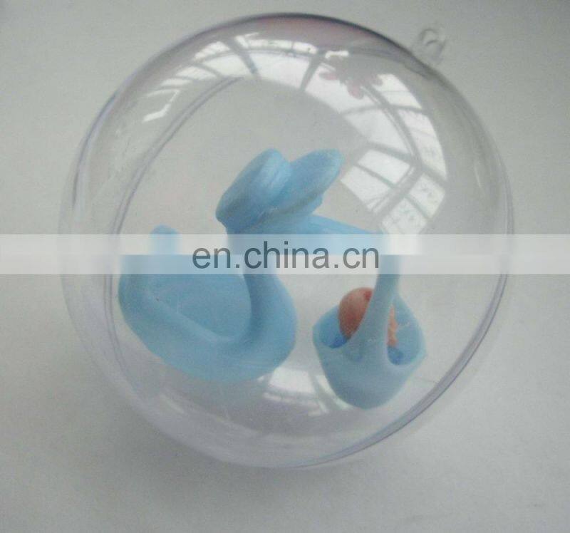 open plastic clear chtistmas balls dia.6cm,8cm and 10cm