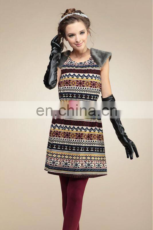 2012 College style new fashion design ethnic dress