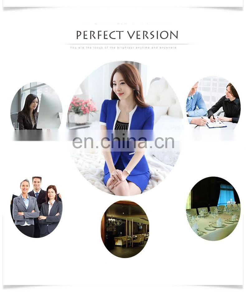Brand Quality Slim Fit Splice Single Button Multicolor Ladies Girls Wear Suit Office Uniform Professional Manufacturer