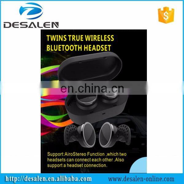 TWS in-ear Sports Stereo Wireless Earphones Bluetooth V4.1 with Charging Case and HD Microphone