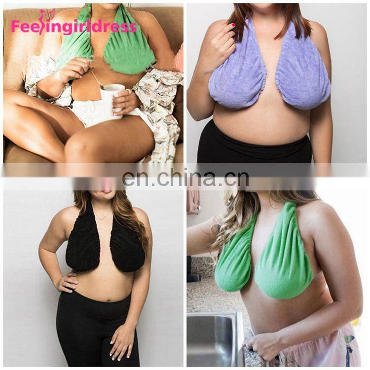 Towel Bra Women Low Price Soft Breast Feeding Ladies Latest Design Bra