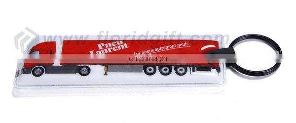 Promotion led flashlight torch keychain/cartoon PVC smart key chain with led light