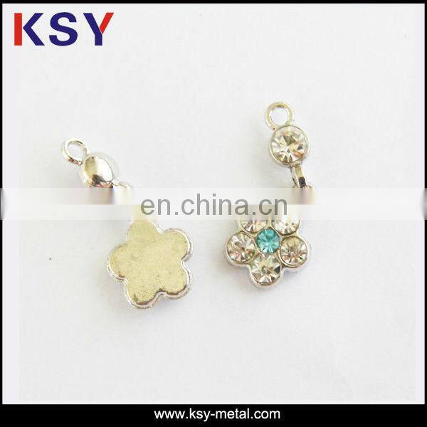 Engraved small bulk metal charm