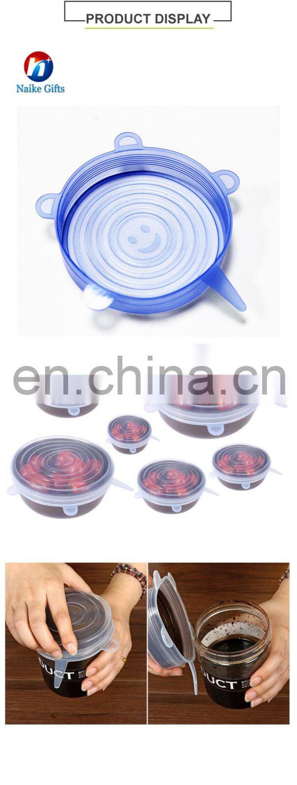 Multi Size 6 Silicone Stretch Lids Food And Bowl Cover