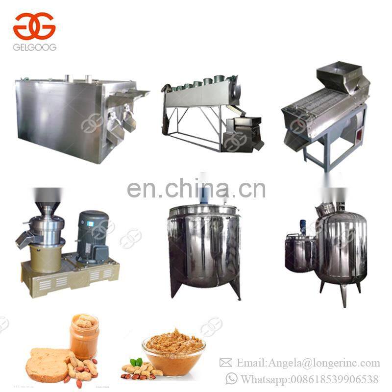 Industrial Cocoa Bean Nut Grinding Sesame Tahini Making Peanut Groundnut Butter Processing Machine Hummus Production Line