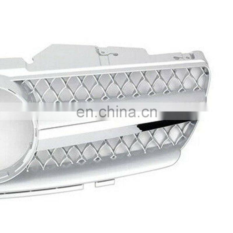 Silver Grille Grill Fit 03-07 For Mercedes Benz R230 SL-Class SL500 SL600