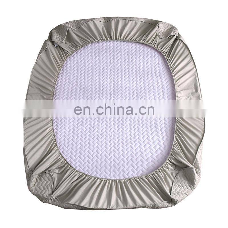 Quilted Removable Bed Mattress Protector with Elastic Band