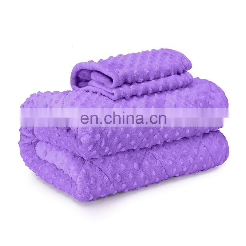 Factory High Quality Wholesale 15lbs Heavy Glass Beads Weighted Blanket