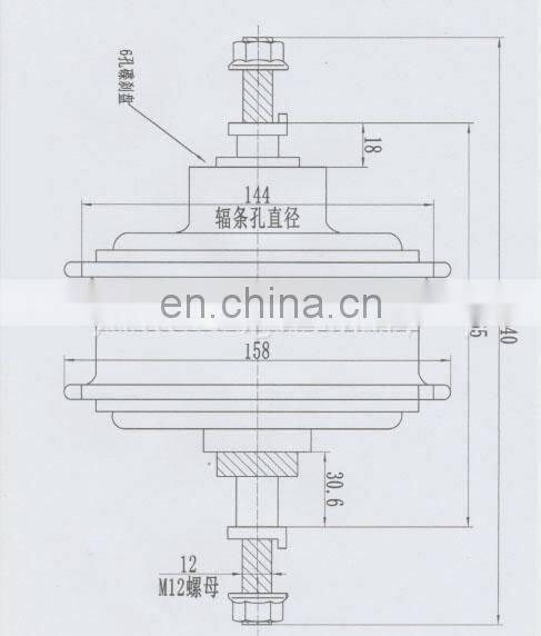 A Pair of Bicycle electric vehicle motor brushless geared spoke hub motor