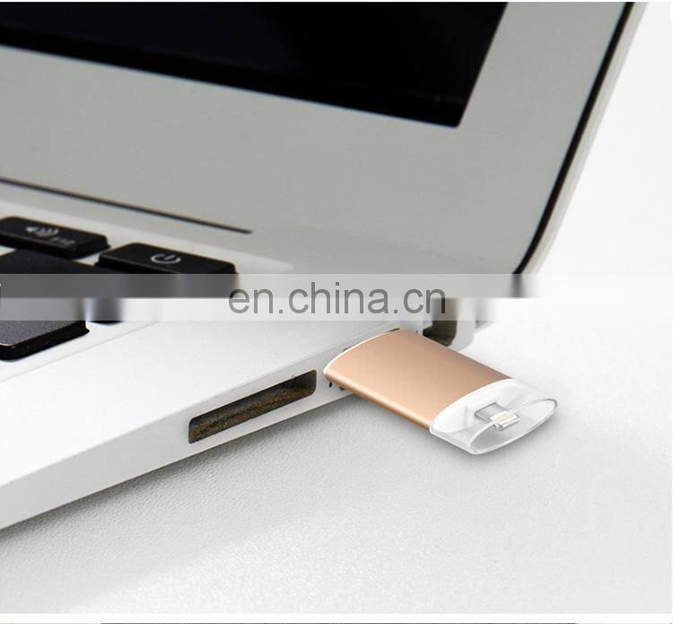2019 Best selling product push-and-pull usb flash drive For iphone for Android for computer 3 in 1 USB stick 64gb