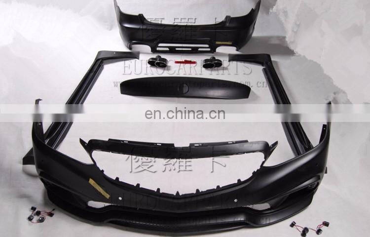 E class w212 E260 E300 E400 to WD style body kit for E class w212 E260 E300 E400 front bumper rear bumper muffler tips led light