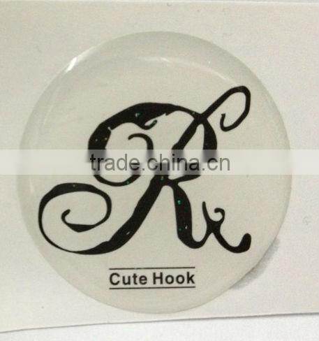 Promotional crystal domed 3d clear custom epoxy sticker with high quality