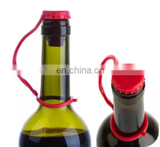 Kitchen Silicone Anti-lost beer corks hanging Button sealing plug wine stopper seasoning cork stoppers