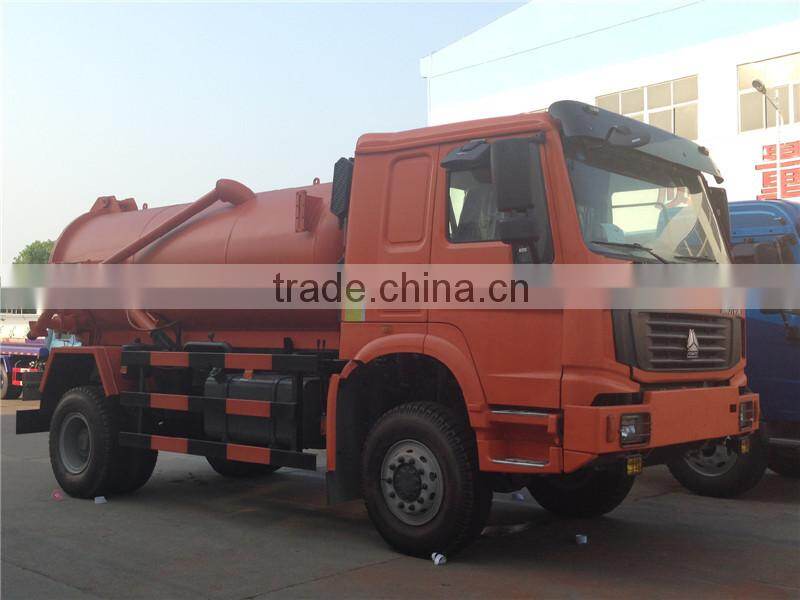 Sinotruck Howo 336hp 4x4 sewage truck