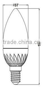 220V 5W E27 LED Candle Bulb Dimmable