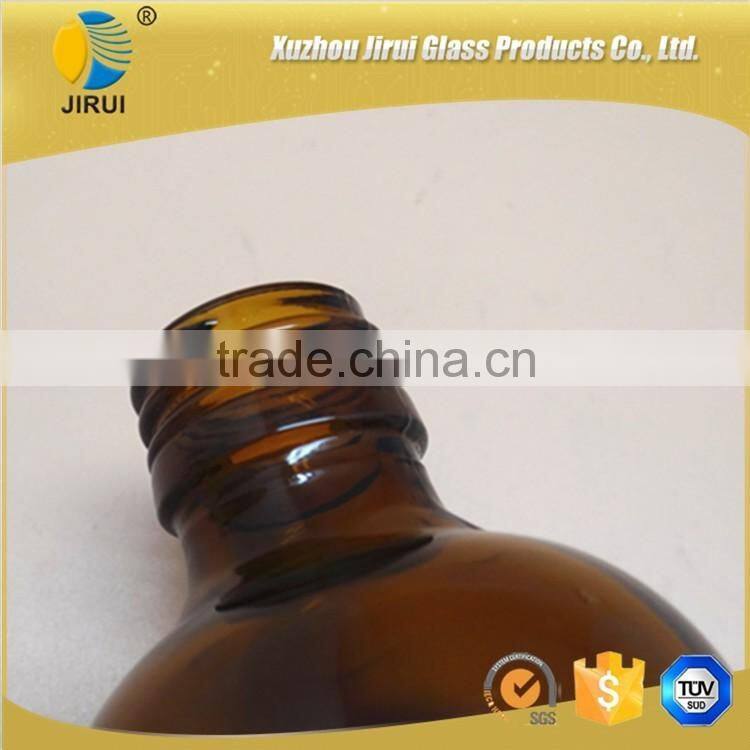120ml Amber Boston Glass Bottle