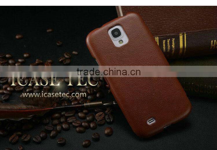 Smart leather cover for samsung galaxy s4 i9500 , back case for samsung i9500 , book style leather case for galaxy s4