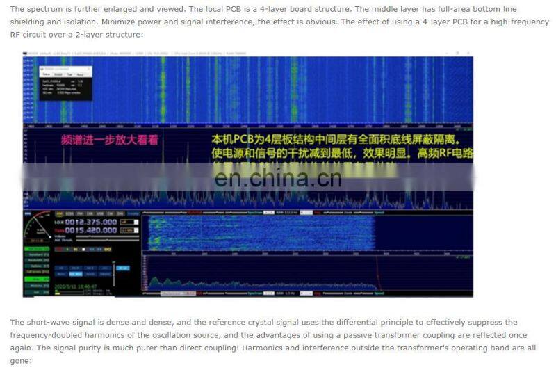RX-666 ADC Radio 1KHz-1800MHz 16Bit Sampling 32MHz Real Time Bandwidth TCXO 0.1PPM SDR Receiver